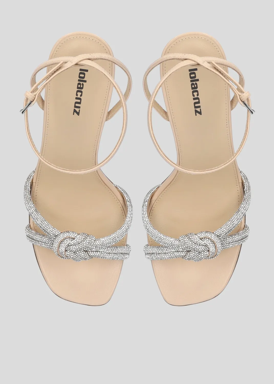 Lola Cruz Alice 85 sandales talon beige