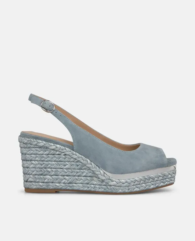 Alma en Pena V266000 espadrille compensée cuir 9,5 cm