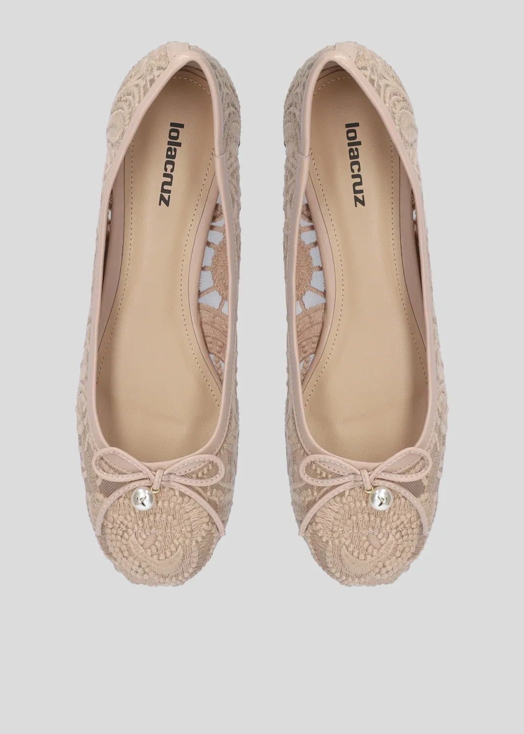 Lola Cruz Grace ballerines nude confort quotidien