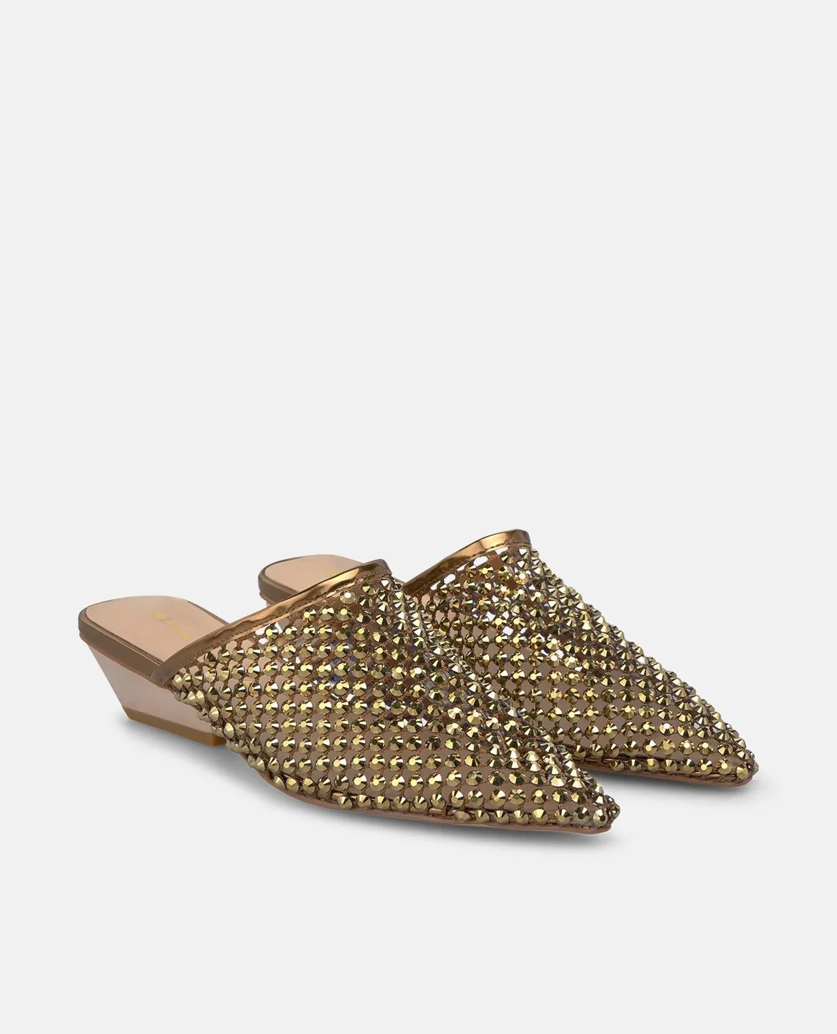 Alma en Pena V260756 mules résille bronze talon 5 cm