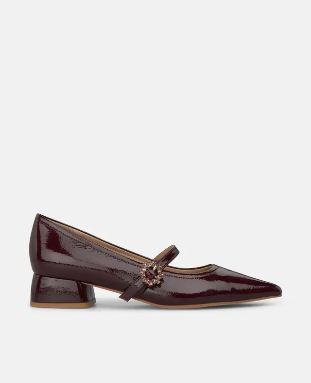 Alma en Pena I260183 chaussures plates vernis bordeaux