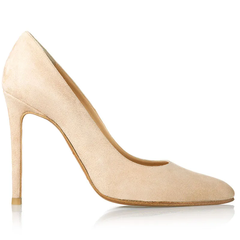 Bégum Paris Trapèze sable escarpins sable talon 10,5cm