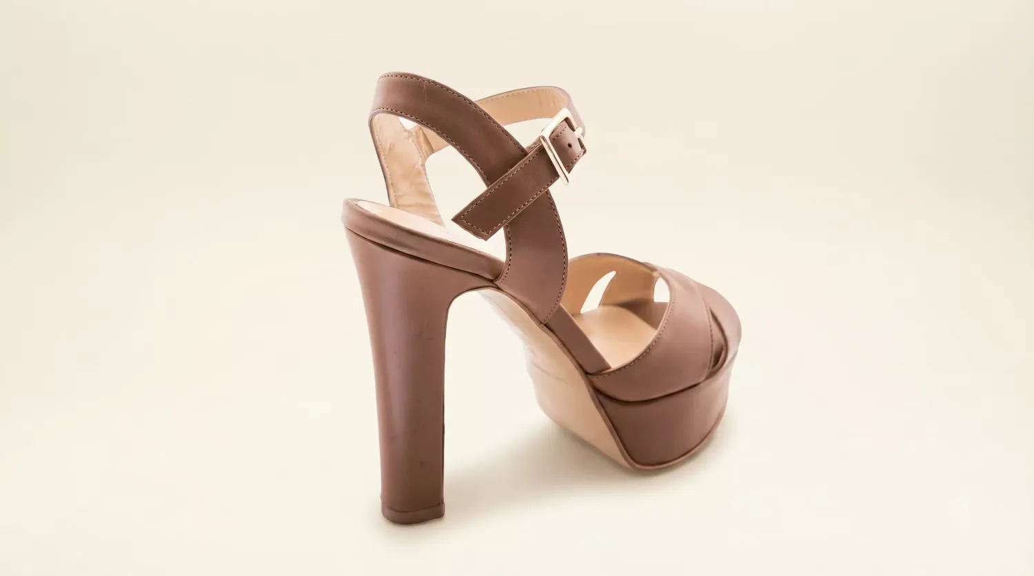Matteo Pitti Lara Plato sandales cuoio talon bloc