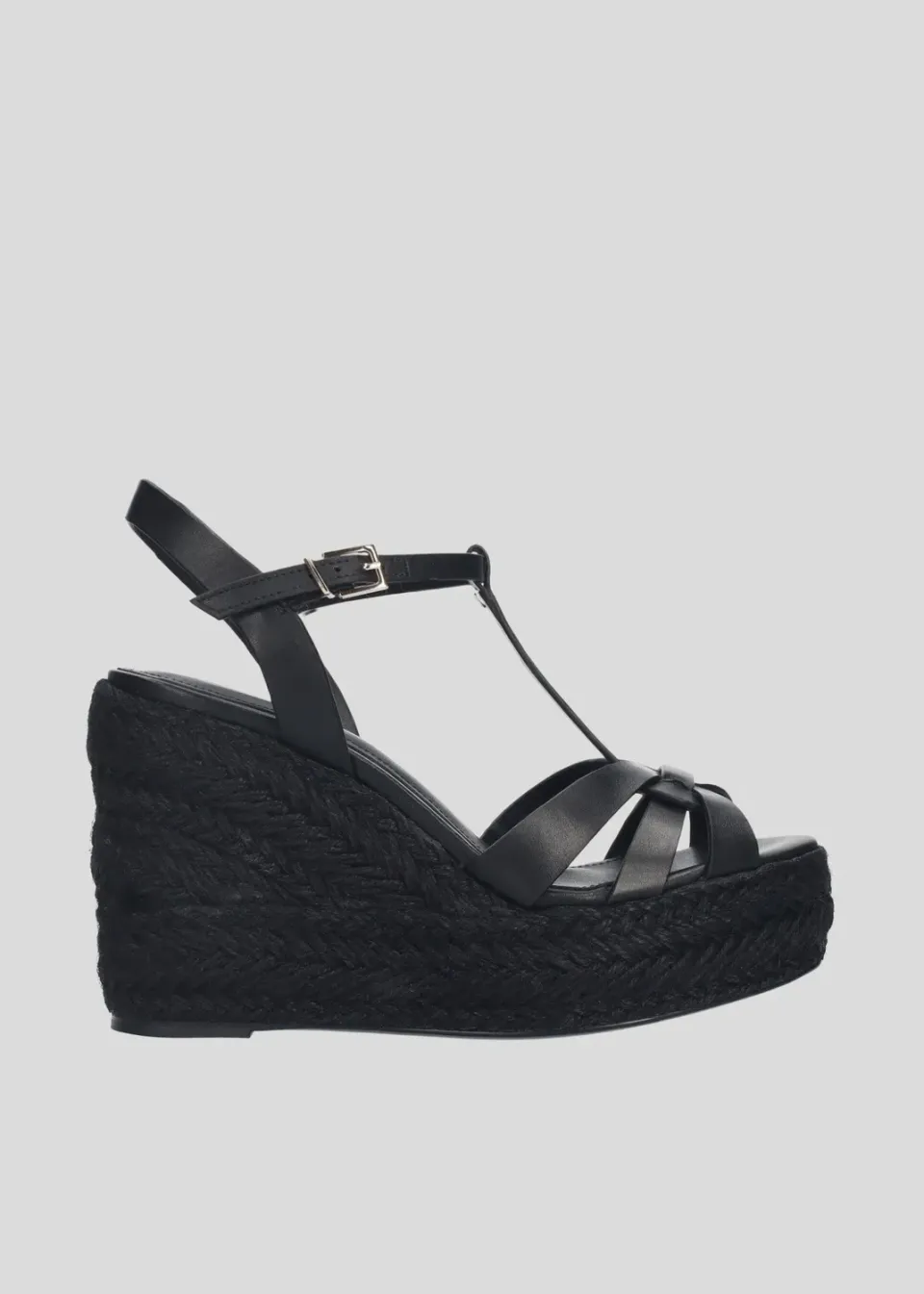 Lola Cruz Emily sandales à talon noir cuir