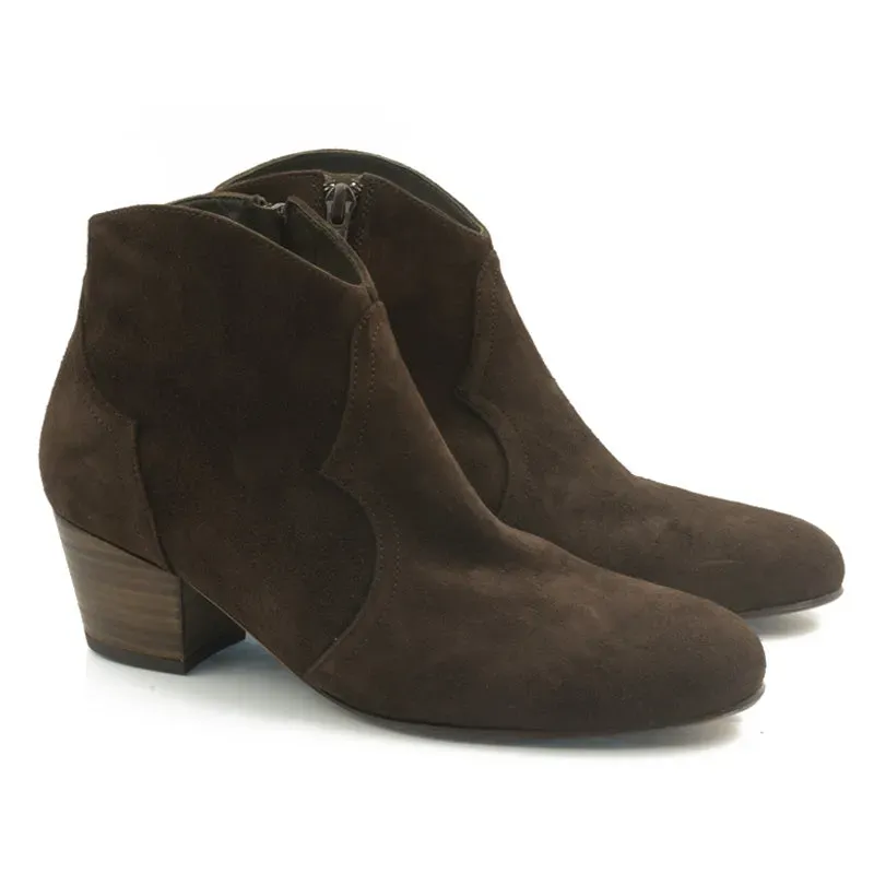 Bégum Paris Johnny bottines chocolat western 5 cm