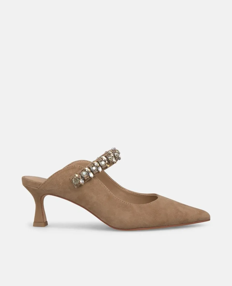 Alma en Pena I250508 escarpins slingback camel daim 6 cm