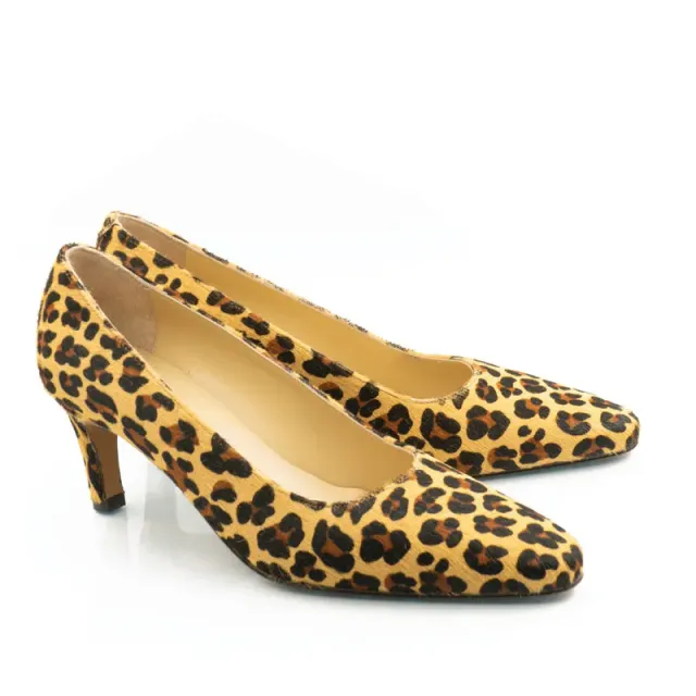 Bégum Paris Pyramide escarpin léopard pony talon 5,5 cm