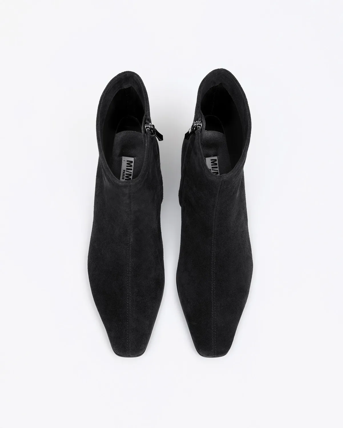 Mi/Mai Tamy boots daim noir petit talon western