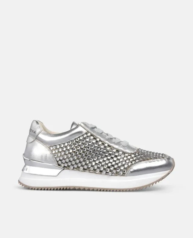 Alma en Pena V260353 sneakers plateforme argenté strass