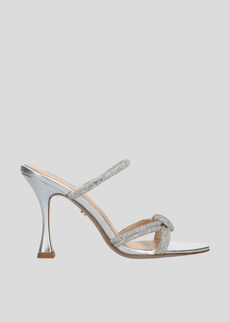 Lola Cruz Alice mule argenté