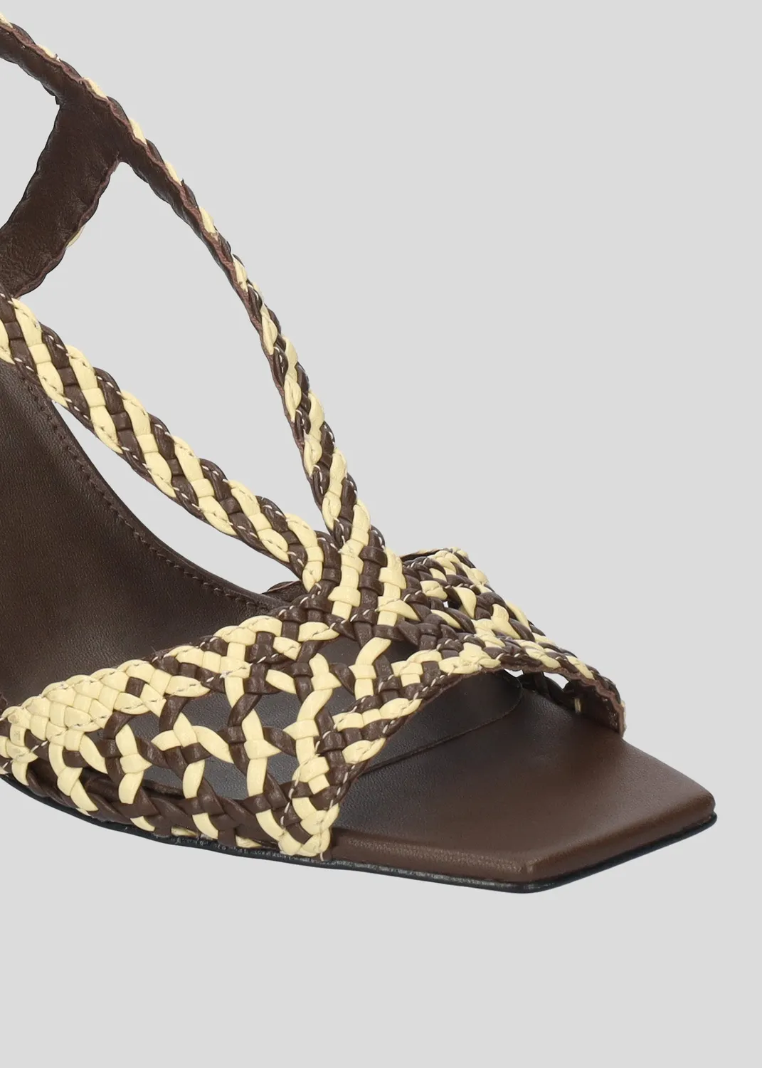Lola Cruz Tábata 75 sandales à talon marron 7,5 cm