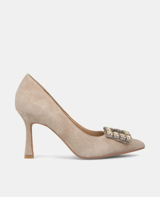 Alma en Pena I240341 escarpins vison cuir talon aiguille