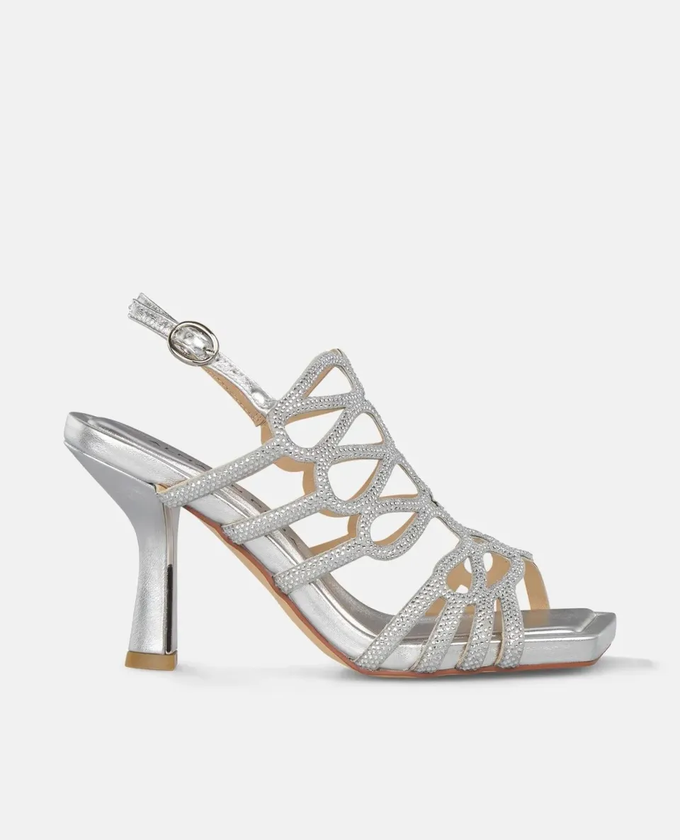 Alma en Pena I250080 sandales talon argente strass
