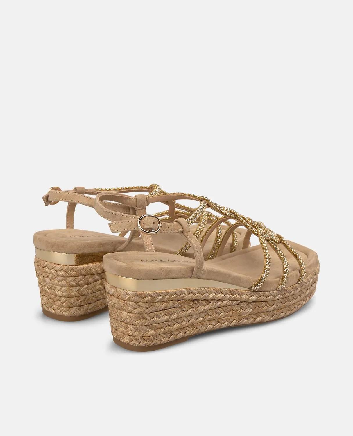 Alma en Pena V266511 espadrilles compensées beiges 7,5 cm