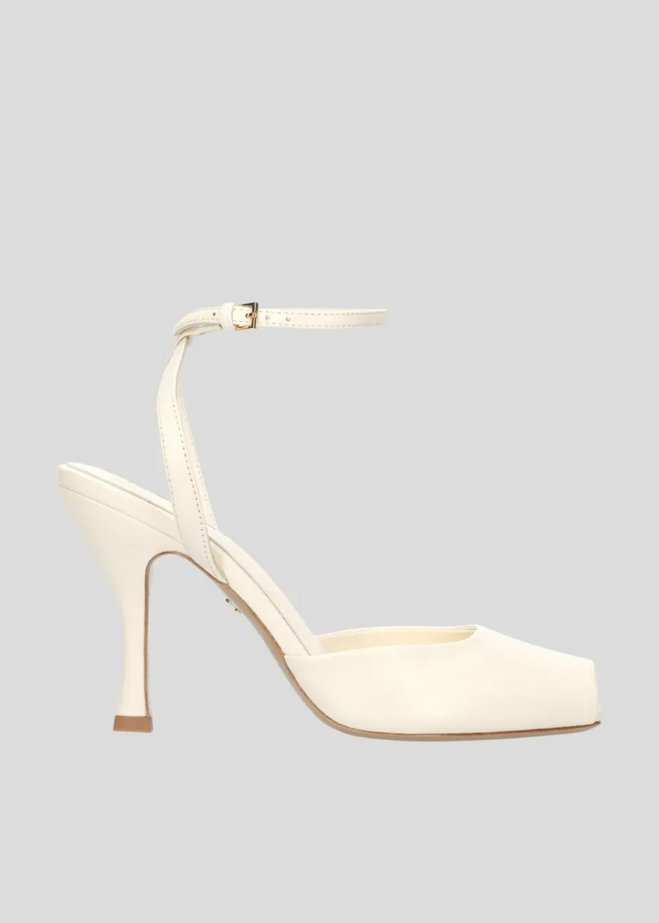 Lola Cruz Colette 100 escarpins blanc cassé