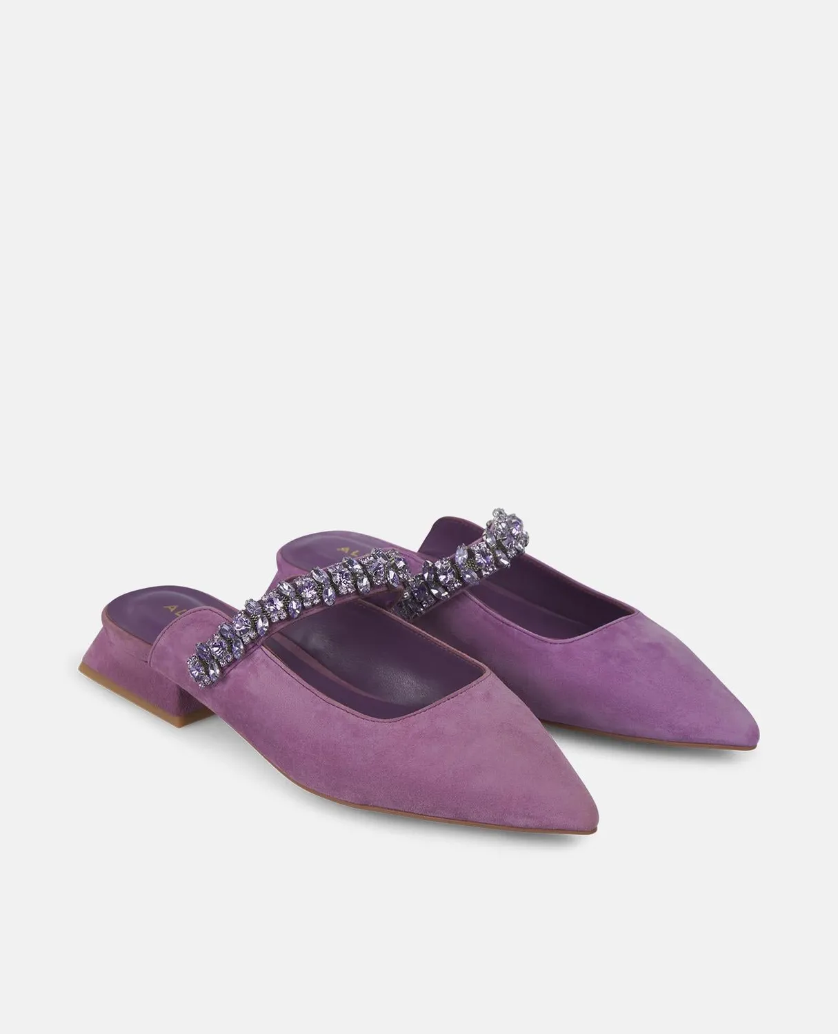 Alma en Pena V250491 mules violettes strass