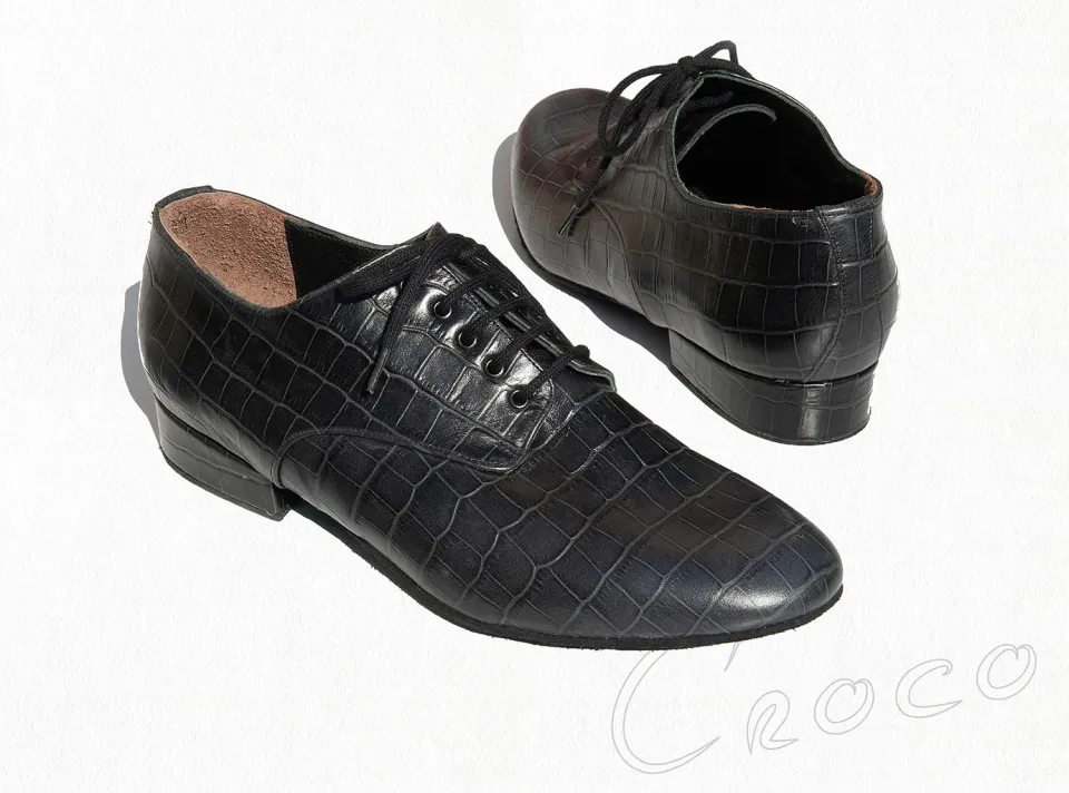 Magic Feet Croco chaussures danse standard homme cuir