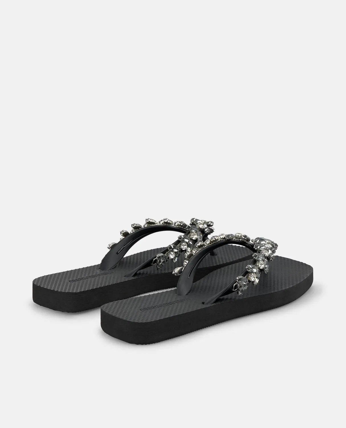 Alma en Pena V269006 tongs plage noires strass