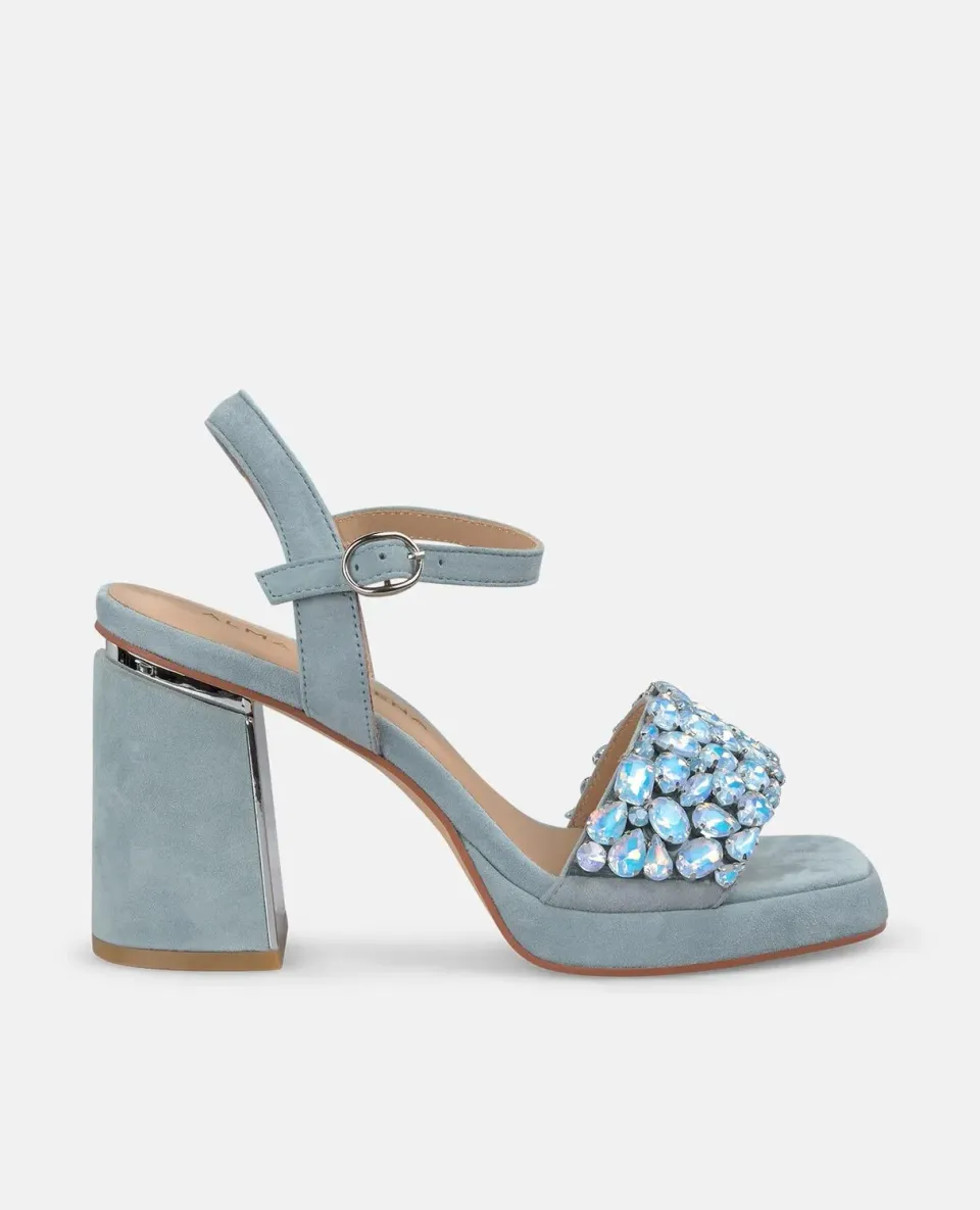 Alma en Pena V250792 sandale bleue talon 8,5 cm
