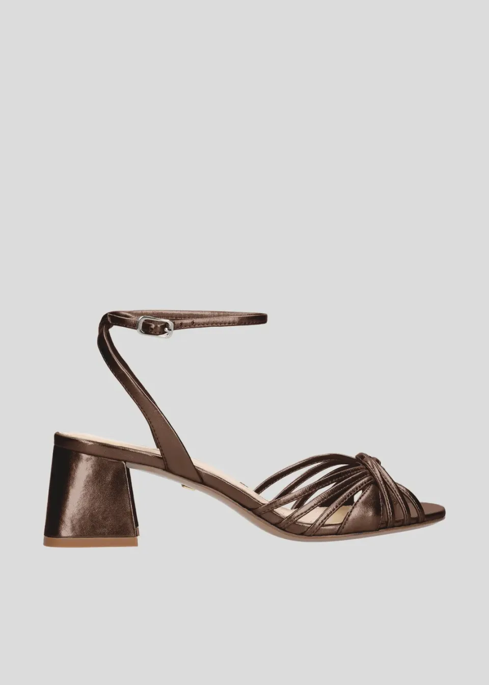 Lola Cruz Heura 55 sandales cuivre talon 5,5 cm