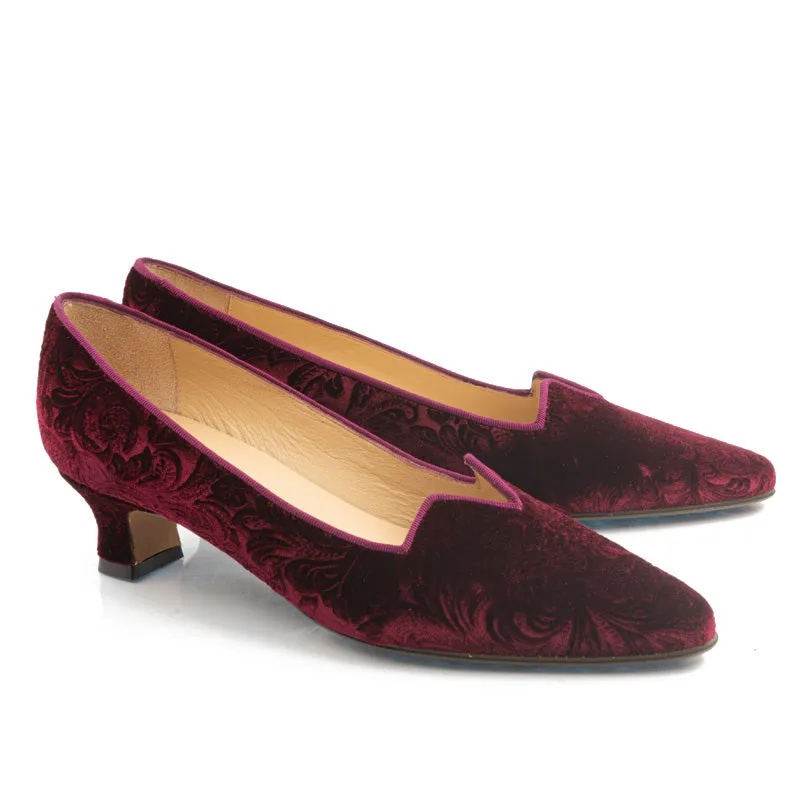 Bégum Paris Marquise escarpins velours violet