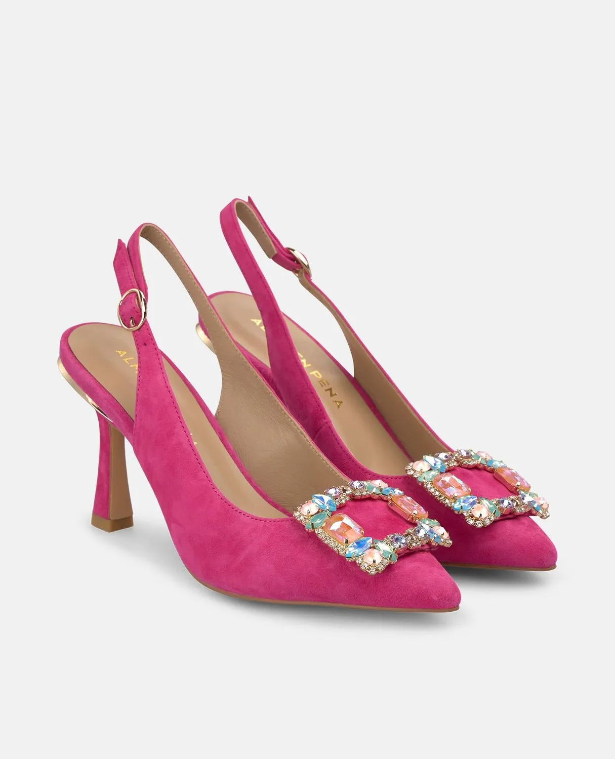 Alma en Pena V262000 escarpins slingback fuchsia talon 9cm