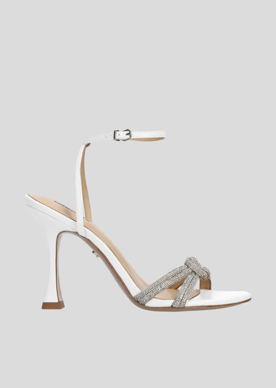 Lola Cruz Alice sandales talon 95 blanc 9,5 cm