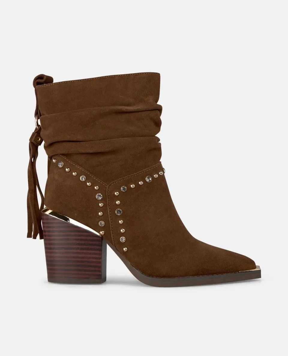Alma en Pena I250834 bottines talon camel cuir