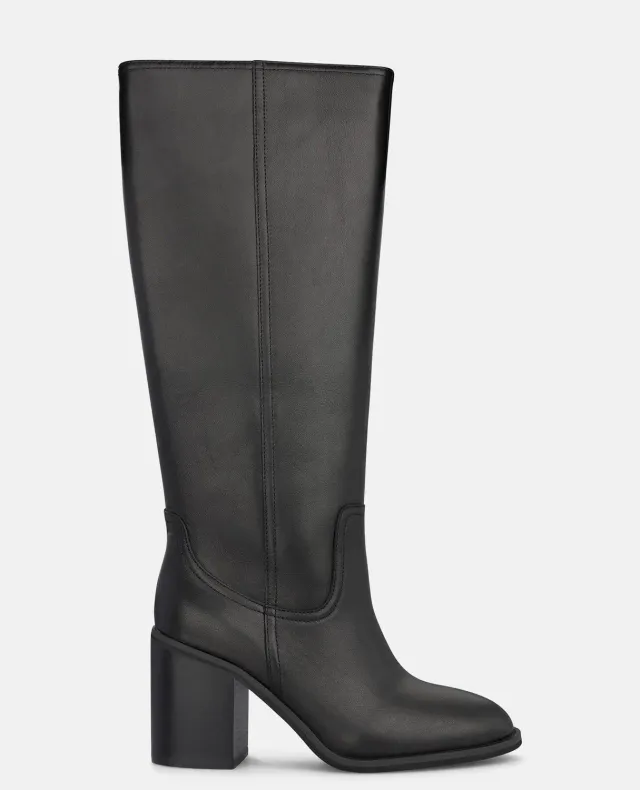 Alma en Pena I260511 bottes noires cuir talon 8,5 cm