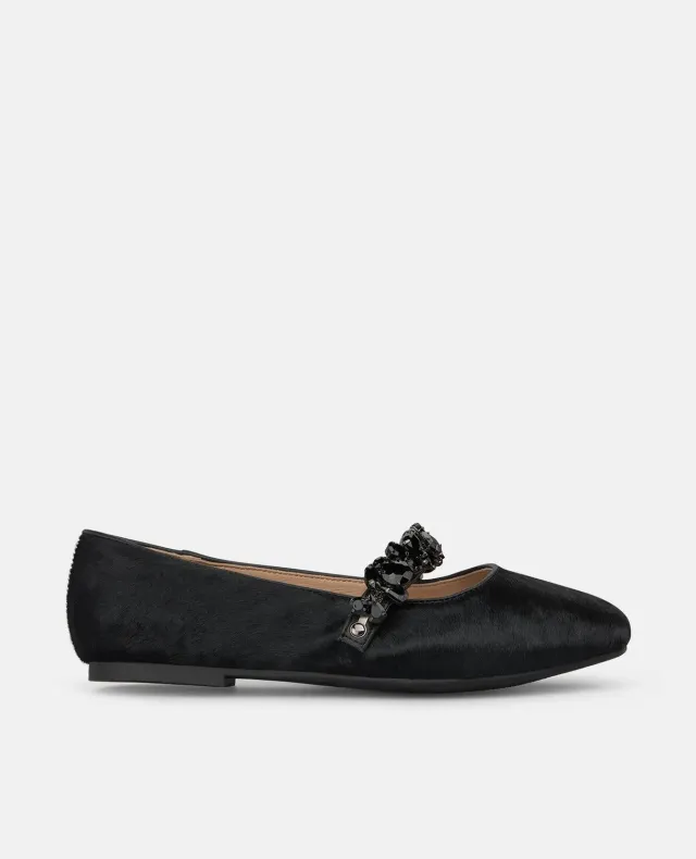 Alma en Pena I260063C Ballerines Cuir Noir Plat