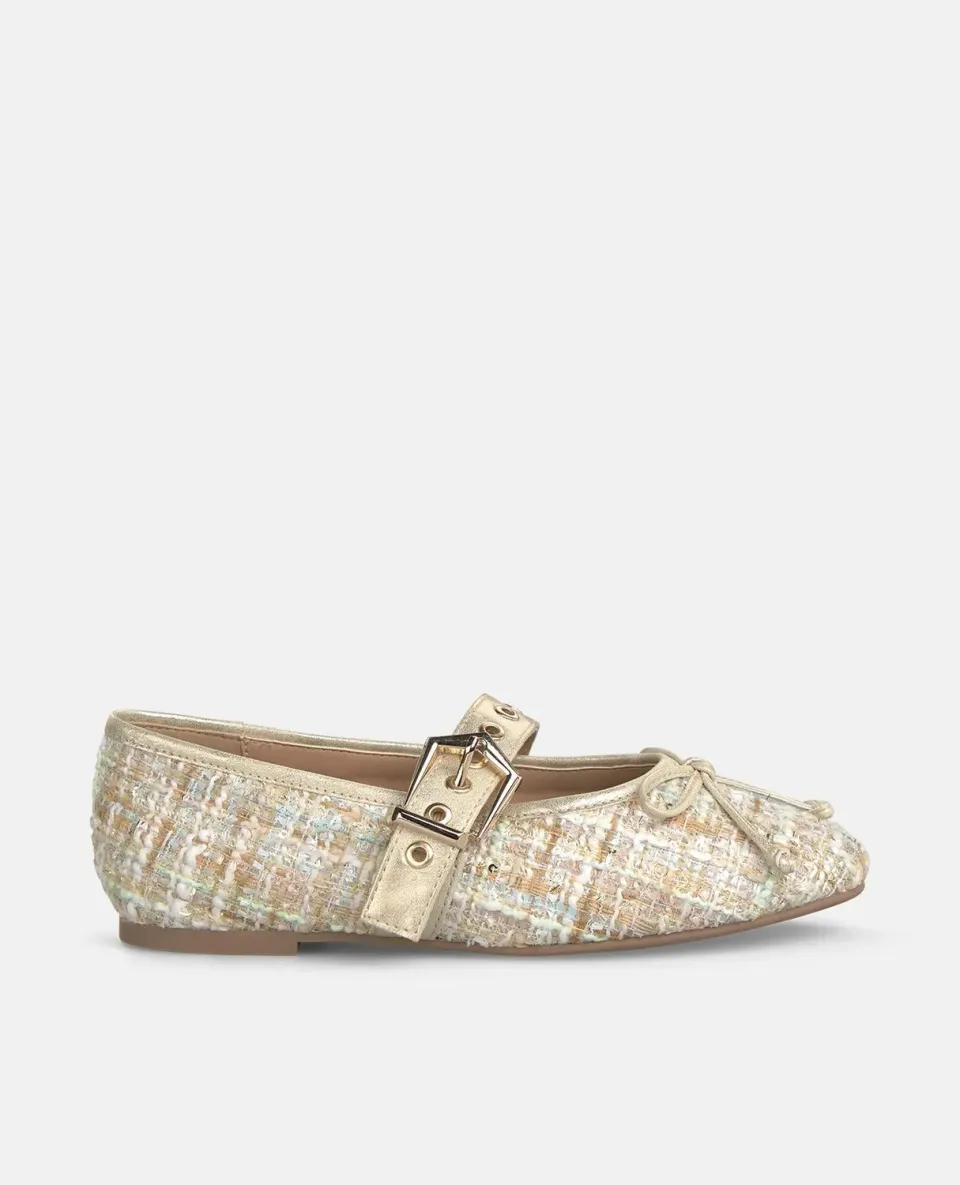 Alma en Pena V2650051 ballerine aqua boucle