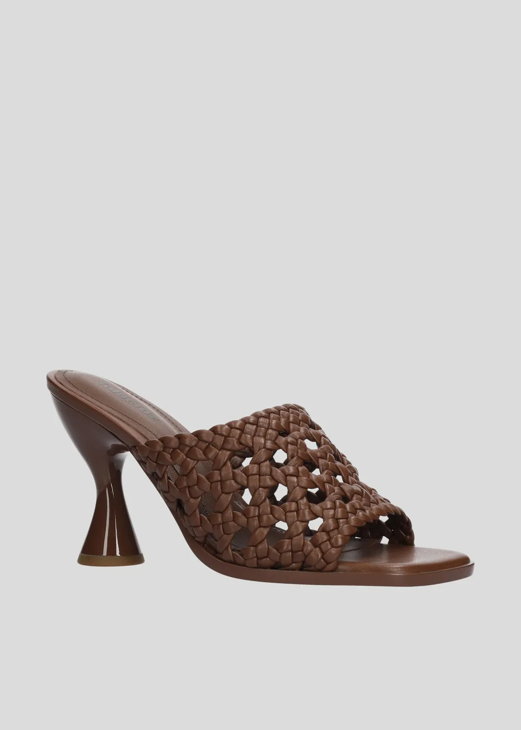 Lola Cruz Roxane Mules 90 mules marron talon 9 cm