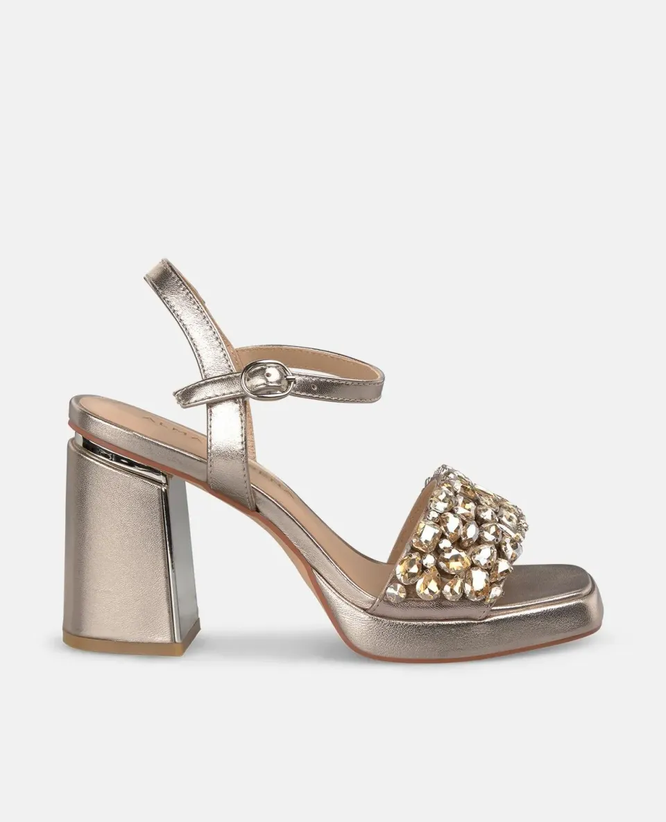 Alma en Pena V250792 sandales bronze talon 8,5 cm