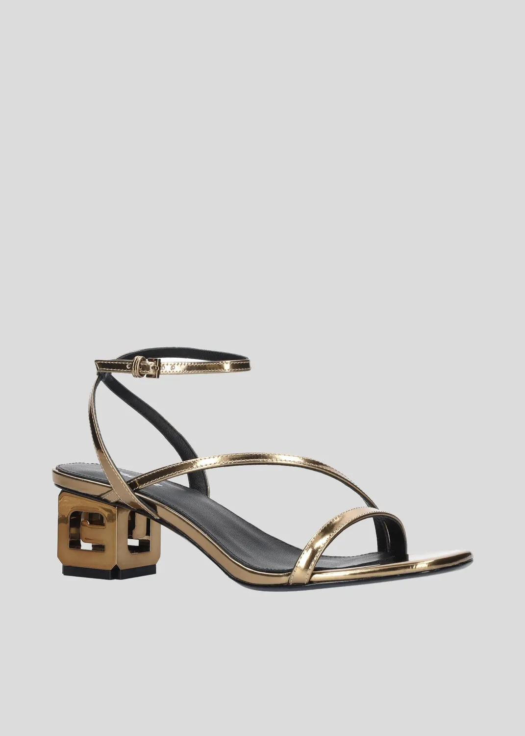 Lola Cruz Charlotte 50 sandales dorées talon 5 cm