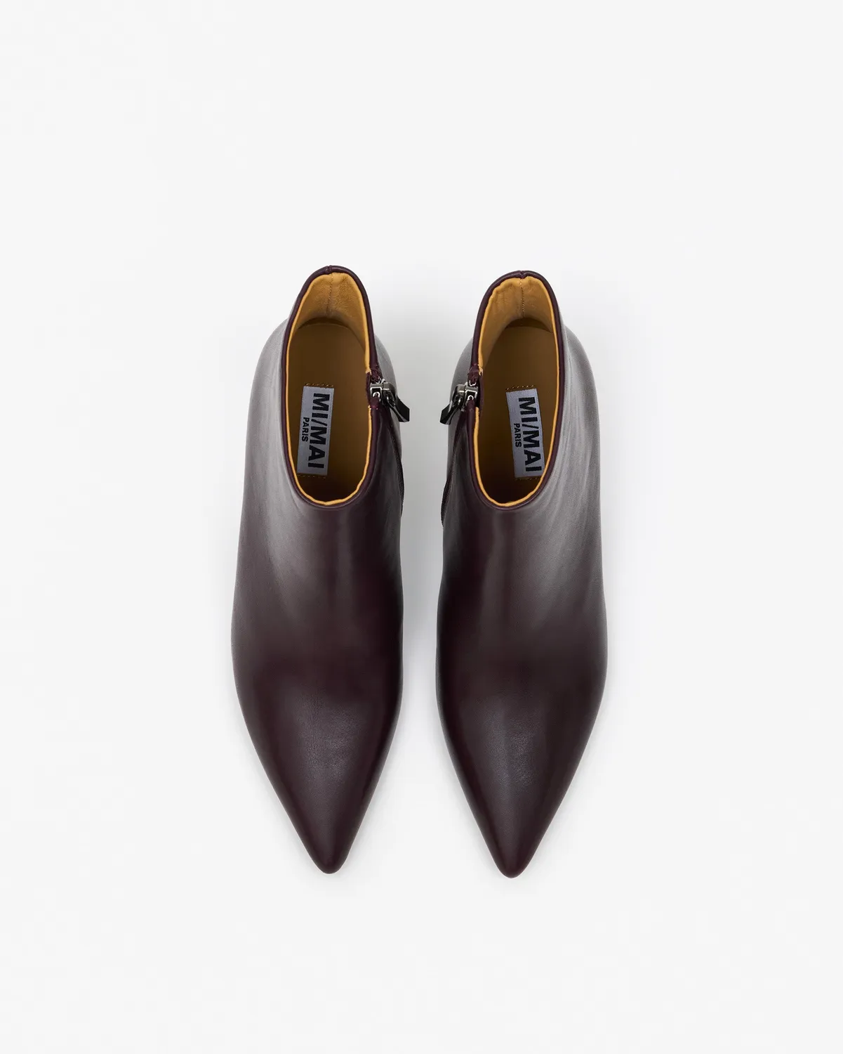 Mi/Mai Noura Burgundy Calf bottines bordeaux cuir