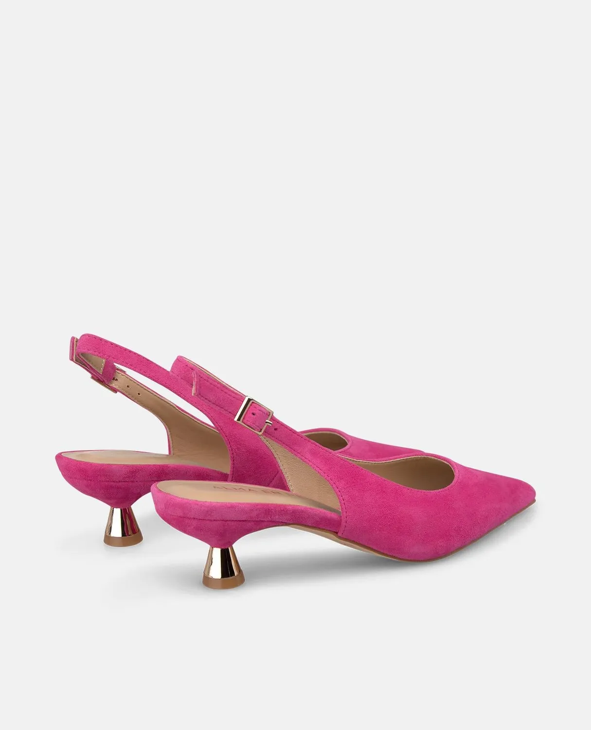 Alma en Pena V265204 escarpins fuchsia cuir talon 4 cm