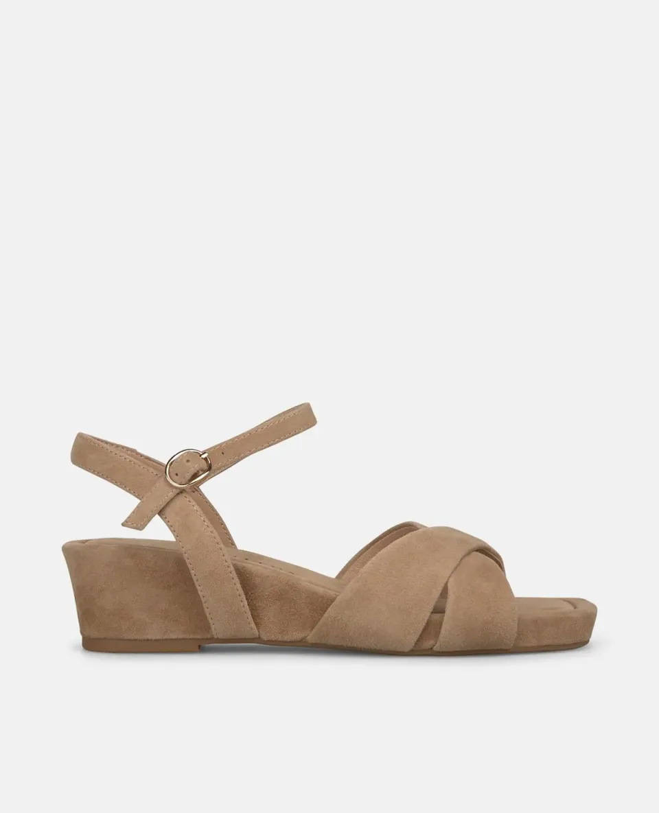Alma en Pena V267707 compensée sable cuir talon 5 cm