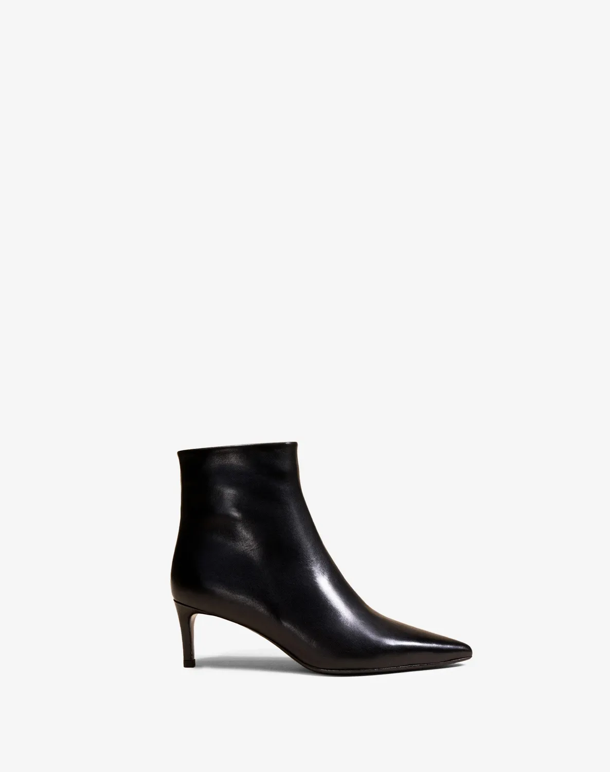 Mi/Mai Noura Low Black Calf bottines cuir talon 6cm