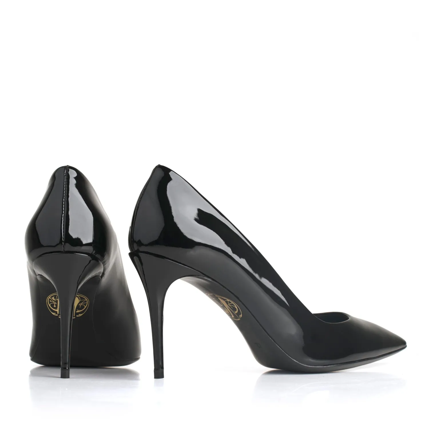 Maison Ernest Voltige 85 escarpins noir vernis