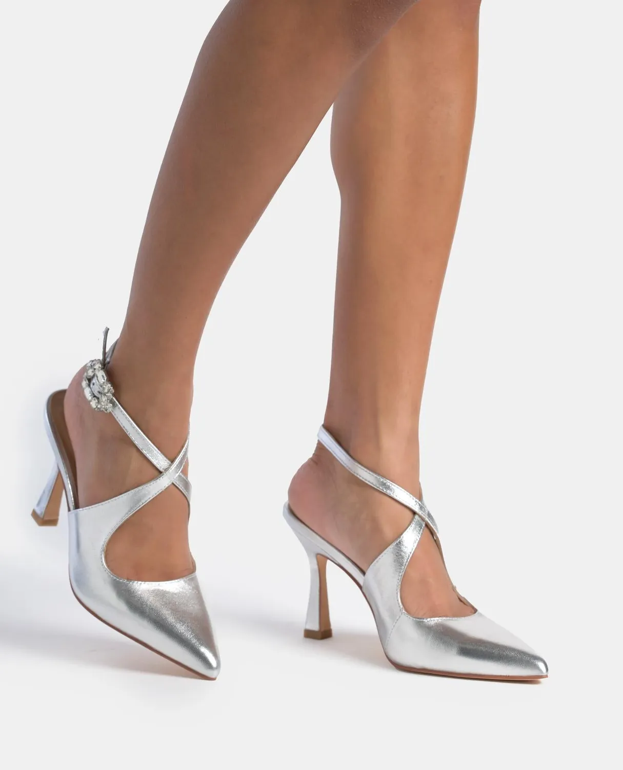 Alma en Pena V250612 escarpin argent talon 9 cm