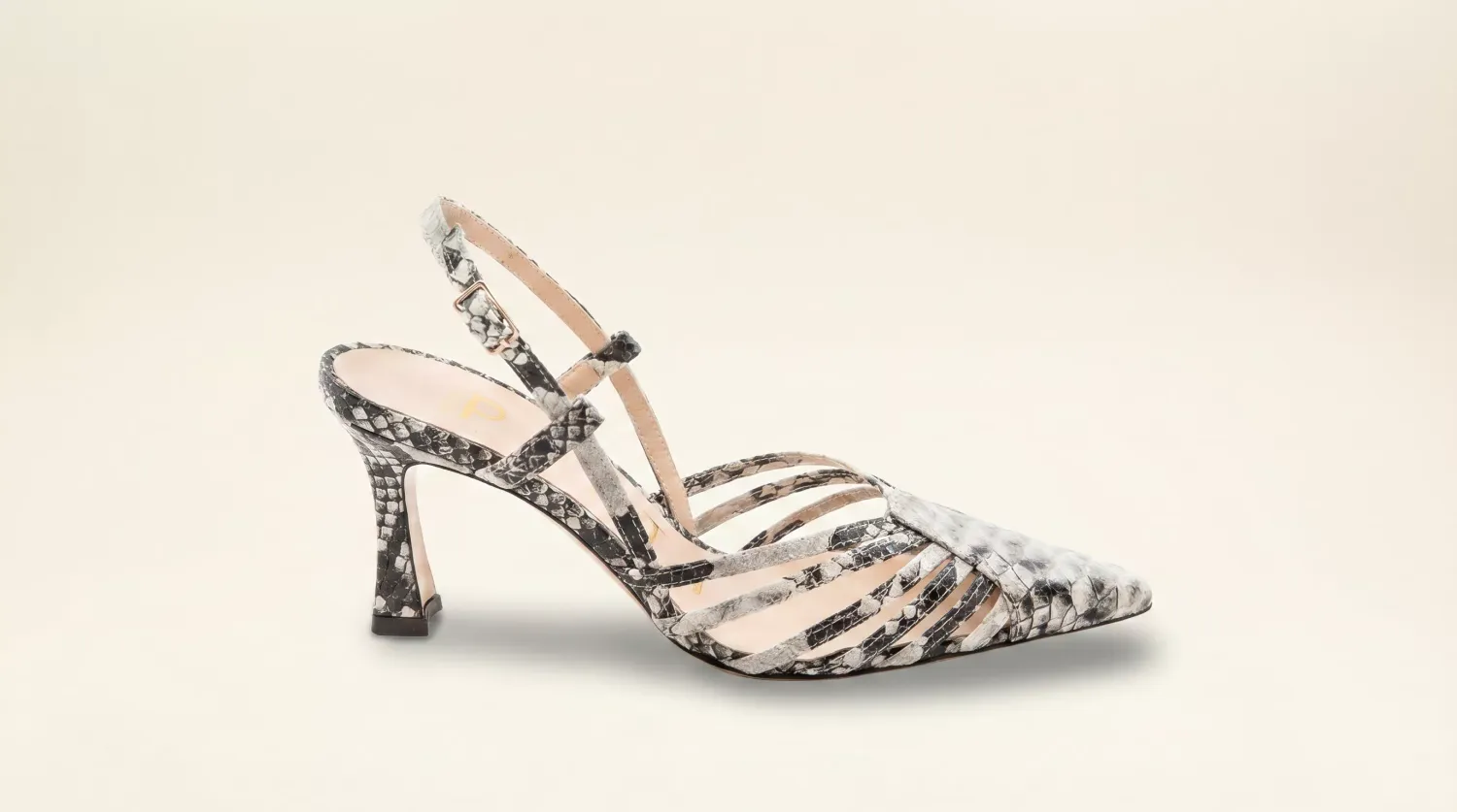 Matteo Pitti Penny slingback python talon aiguille