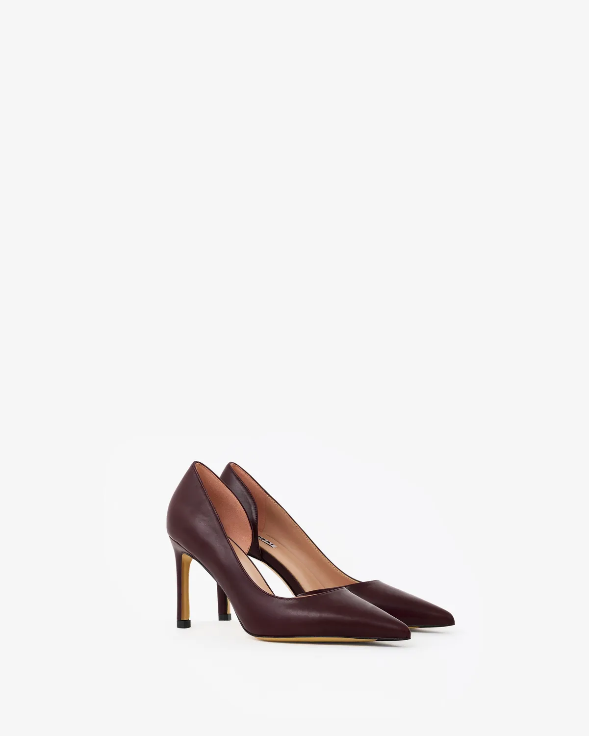 Mi/Mai Kelly Burgundy escarpins cuir bordeaux 8 cm