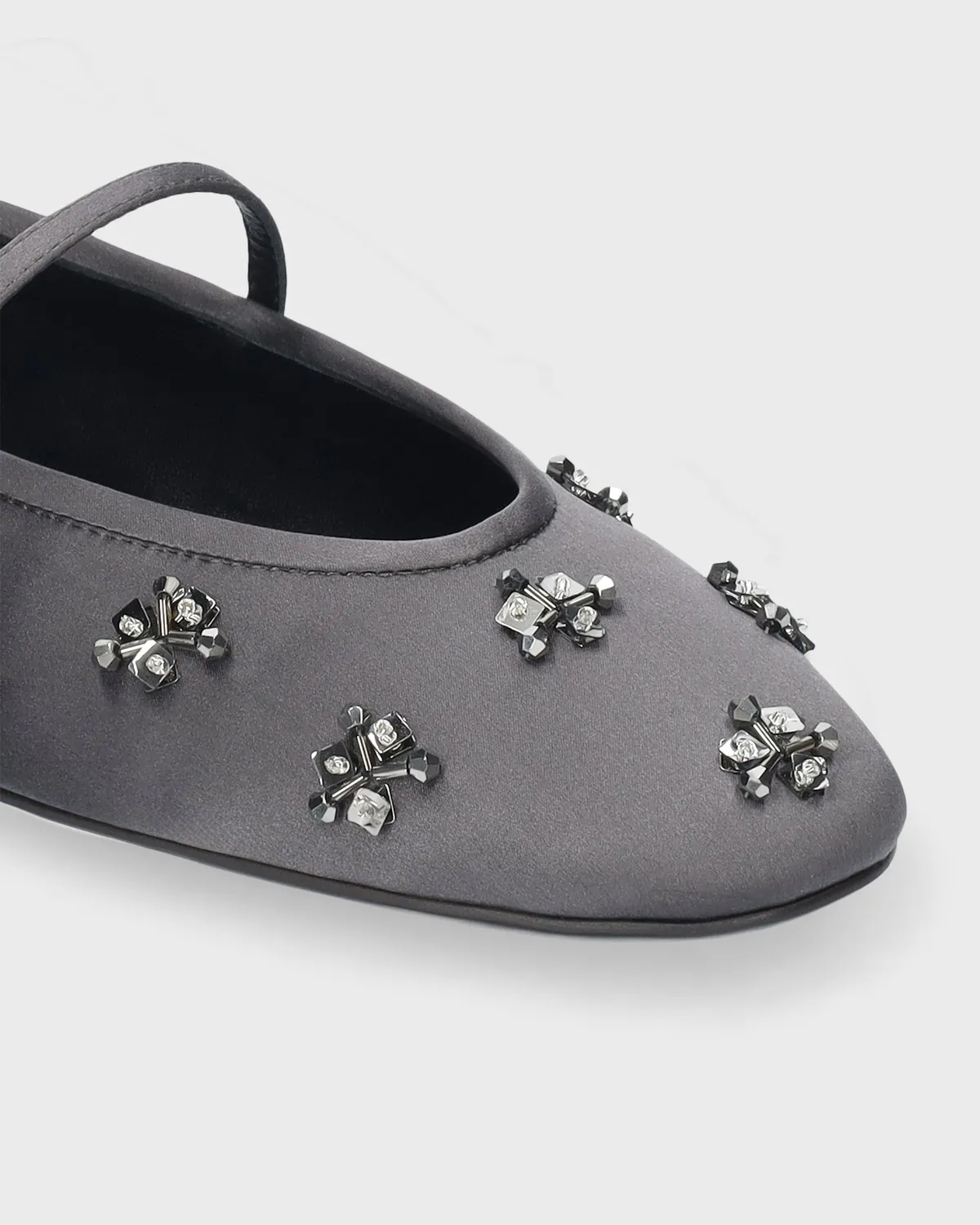 Lola Cruz Nivea ballerines plates gris ville
