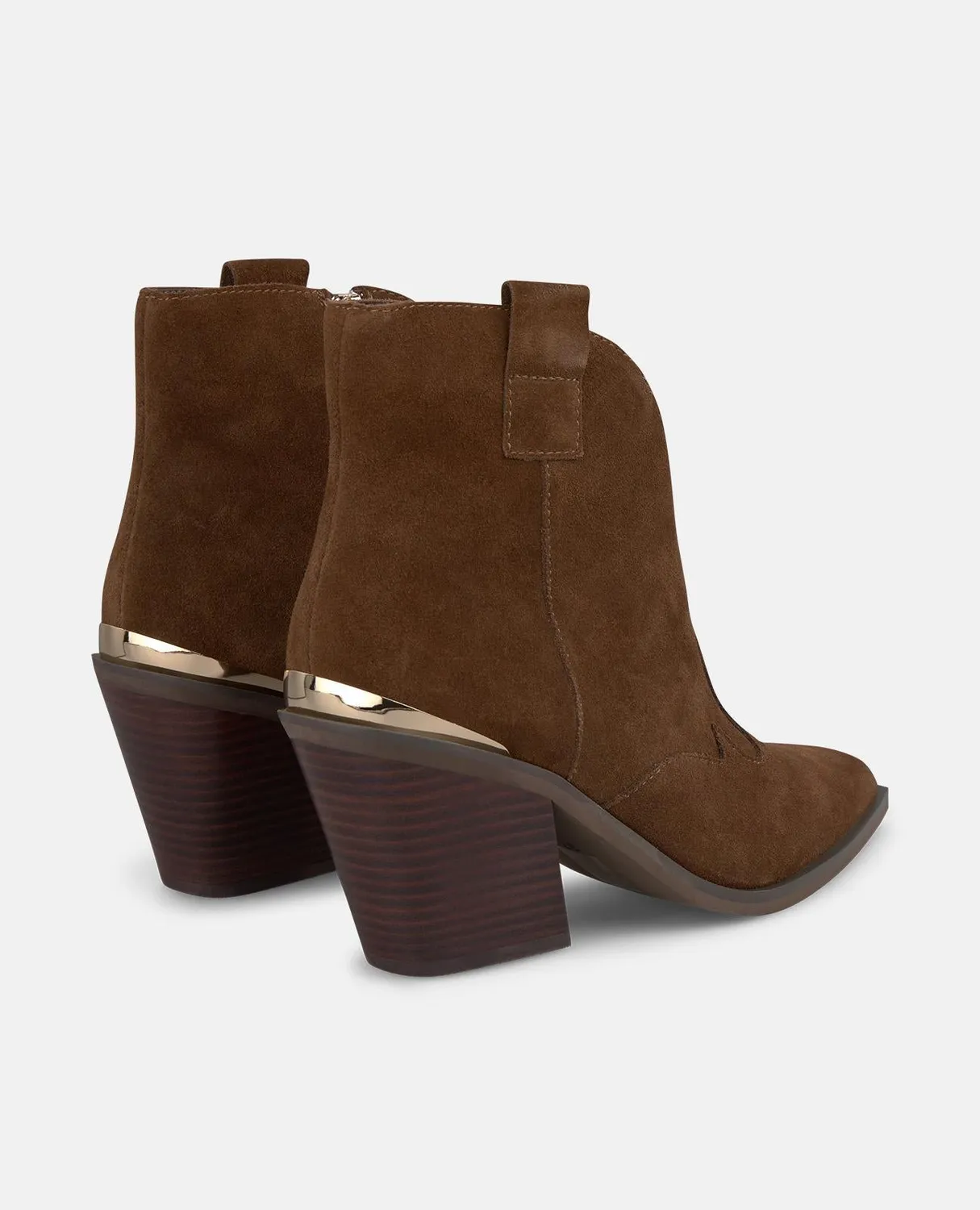 Alma en Pena I2552607 bottines cowboy camel talon 8cm