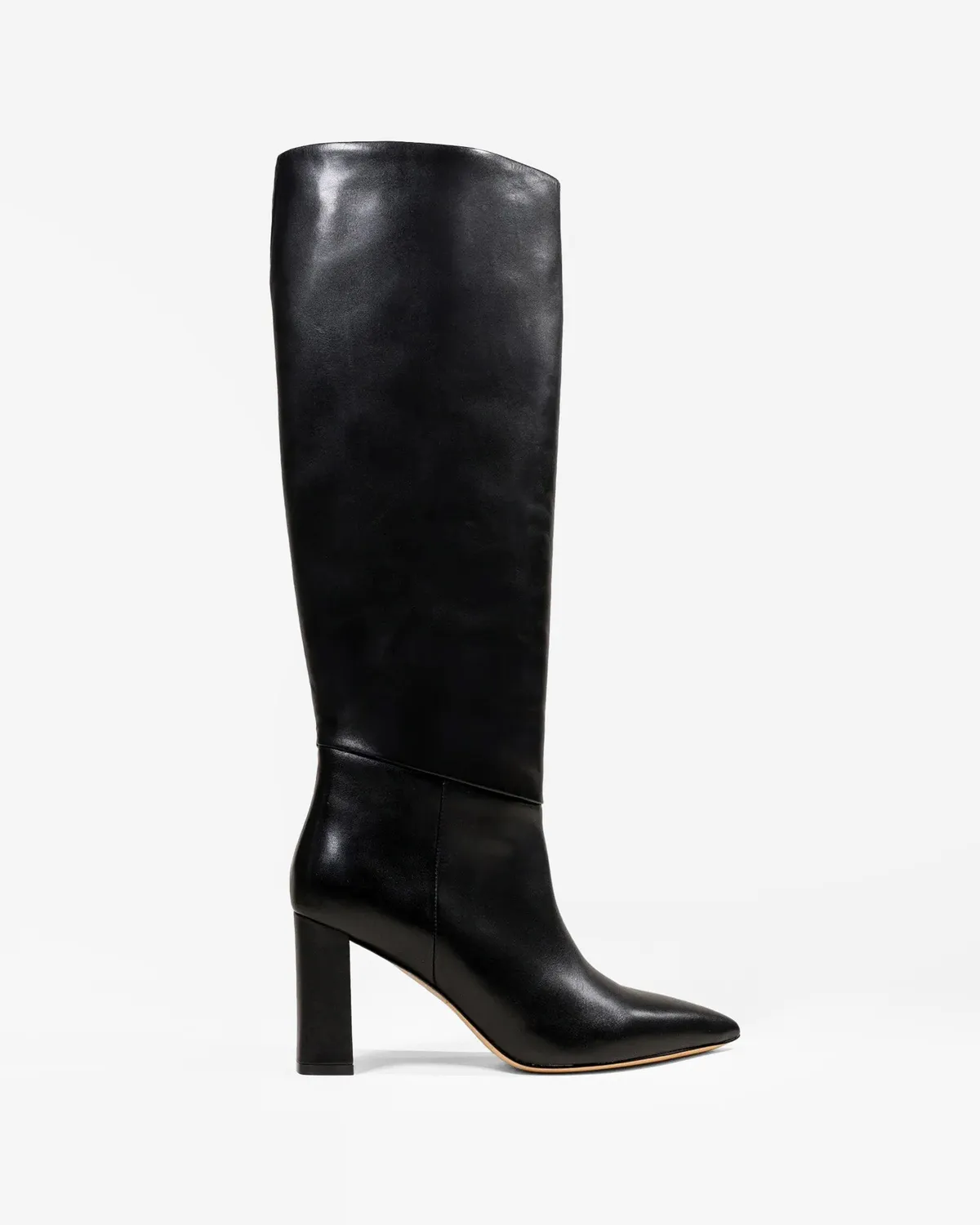 Mi/Mai Tracey Black bottes noires talon large
