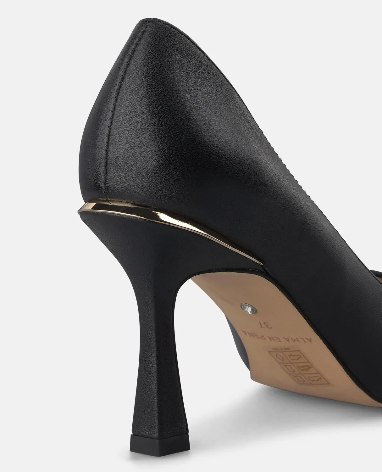 Alma en Pena I260240C escarpins cuir noirs 8 cm