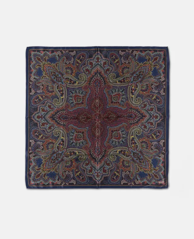 Alma en Pena I26AC002 foulard bleu marine polyester