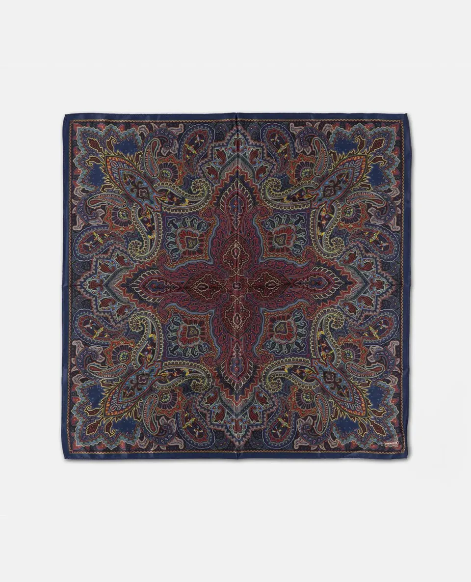 Alma en Pena I26AC002 foulard bleu marine polyester