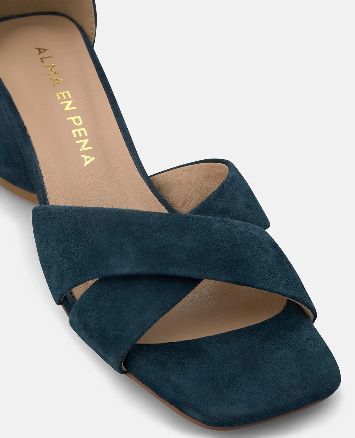 Alma en Pena V263002 sandales cuir bleu talon 5,5 cm
