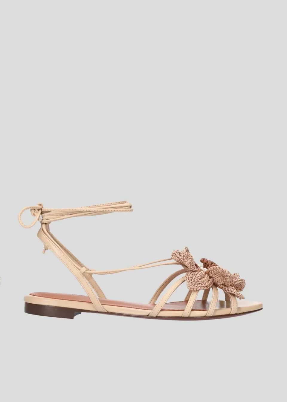 Lola Cruz Jazmin sandales plates beige